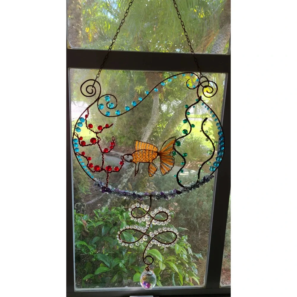 Handmade Goldfish Suncatcher - Picture 4 of 6